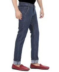 Blue Stretchable Denim Regular Fit Jeans-thumb1