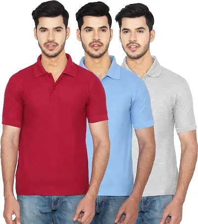 Polycotton Polo T-Shirt Pack Of 3
