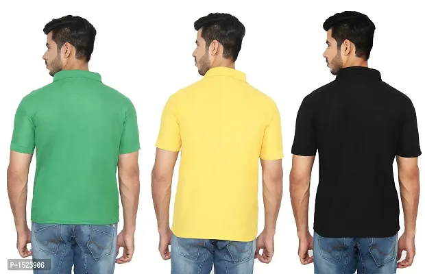 Polycotton Polo T-Shirt Pack Of 3-thumb2