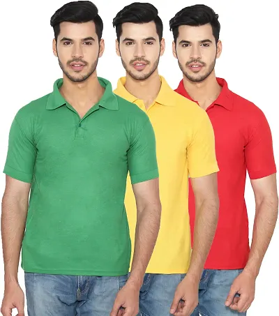 Polycotton Polo T-Shirt Pack Of 3