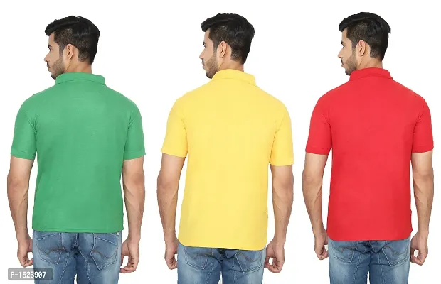 Polycotton Polo T-Shirt Pack Of 3-thumb2