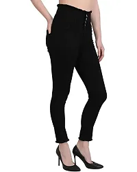 Women Wear Denim Jeans   Black   Raw Edges/Fringed Hem   Clean Look-thumb3
