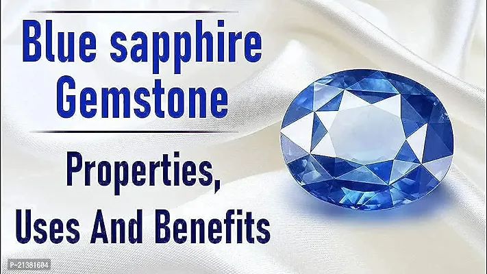 Deepsikha Gems 9.25 Ratti Unheated Untreated Blue Sapphire Neelam Stone A+++ Quality Natural Ceylon Certified Gemstone-thumb3