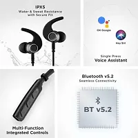 LICHEN Rockerz 235PRO  Bluetooth Wireless In Ear Earphones With Mic, Asap Charge Technology, Immersive Audio, Up To 8H Playback, V5.0, Call Vibration Alert, Ipx5 Water/Sweat-thumb1