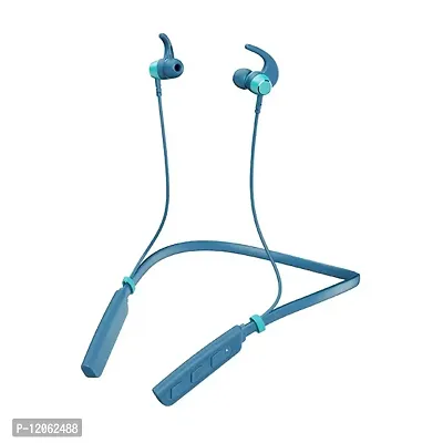 LICHEN Rockerz 235pro Bluetootn Ear Neckband with Beast Mode(Super Low Latency) for Gaming, ENx Tech for Clear Calls, ASAP Chargh ie, 20HRS Playtime, IPX4, Dual Pairing  BT v5.3(Blue Bliss)