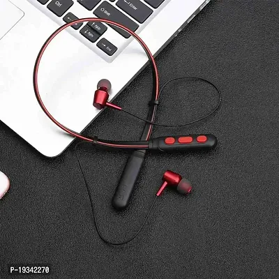 Neckband Bluetooth in  Ear Headphones Wireless Sport Stereo Headsets Earphones with Inbuilt Mic for All Smartphones  Devices.--thumb0