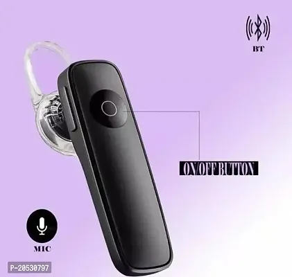 Lichen  Stylish,Single Ear Wireless Bluetooth in Ear Headset Universal Earphone with Mic to Support Handsfree Calling for Smartphones  Tablets-thumb0