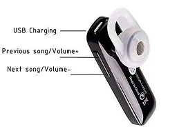 Lichen  Stylish,Single Ear Wireless Bluetooth in Ear Headset Universal Earphone with Mic to Support Handsfree Calling for Smartphones  Tablets-thumb1