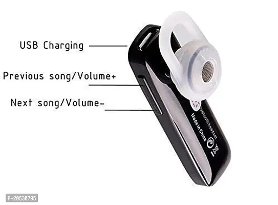 Lichen  Stylish,Single Ear Wireless Bluetooth in Ear Headset Universal Earphone with Mic to Support Handsfree Calling for Smartphones  Tablets-thumb2