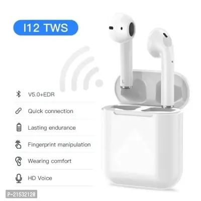 Lichen Twins Bluetooth Headset Wireless Earbuds with charging case - White-thumb2