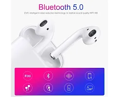 Lichen Twins Bluetooth Headset Wireless Earbuds with charging case - White-thumb3