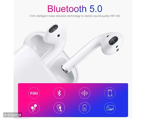 Lichen Twins Bluetooth Headset Wireless Earbuds with charging case - White-thumb4