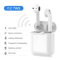 Lichen Premium I12 Twins Bluetooth Headset Wireless Earbuds with charging case-thumb1