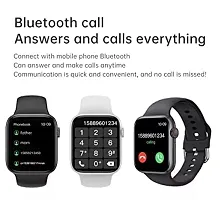 Lichen T500 Smartwatch with Bluetooth Calling,SMS Alert, Social Media Alert, Heartrate  Step Tracking-thumb1