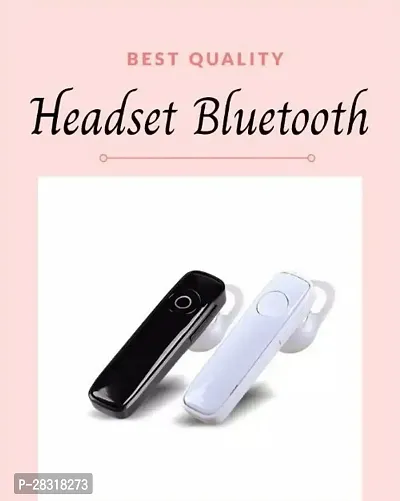 Stylish Black Wireless Bluetooth Single Earpiece