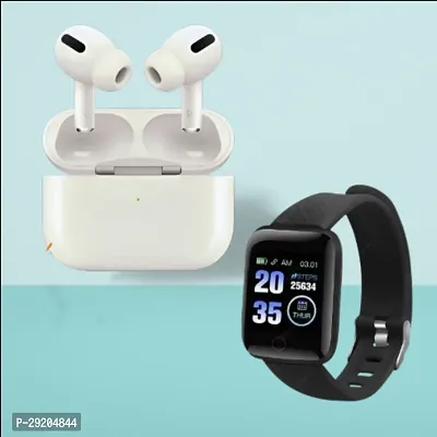 Classy Wireless Bluetooth Ear Bud with Smart Watch