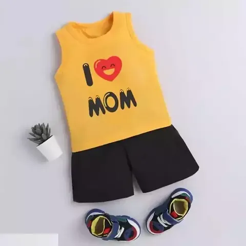 Stylish Fancy Blend T-ShirtS With Shorts For Boys