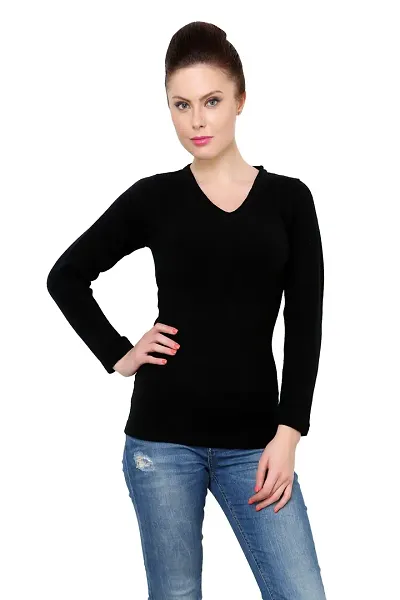Solid Winter Pullover for Women