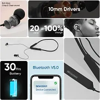 MEGABAR BLUETOOTH NECKBAND BLINQUE PRO , IN EAR , WIRELESS , 10MM-thumb2