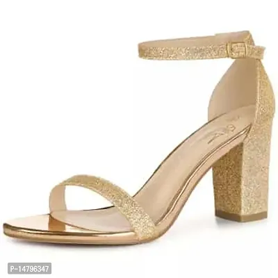 Women Gold Heels Sandal