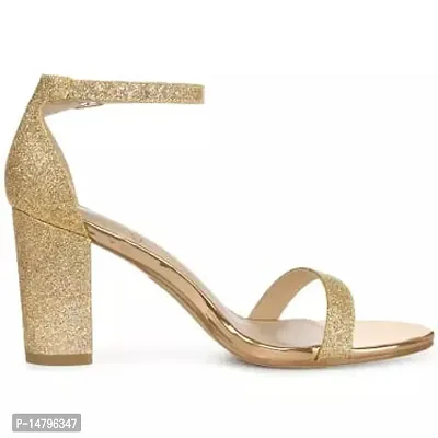 Women Gold Heels Sandal-thumb3