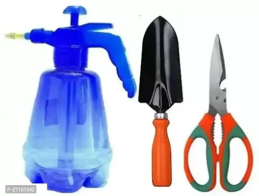WYK Garden Tool Kit Water Spray Bottle Can Garden Scissor and Trowel For Gardening 3 Tools