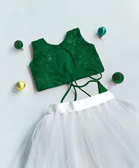 Angel Sales: Cute Fashion Baby Girl's Frock Dress for Kids (2-3 Years, Green)-thumb1