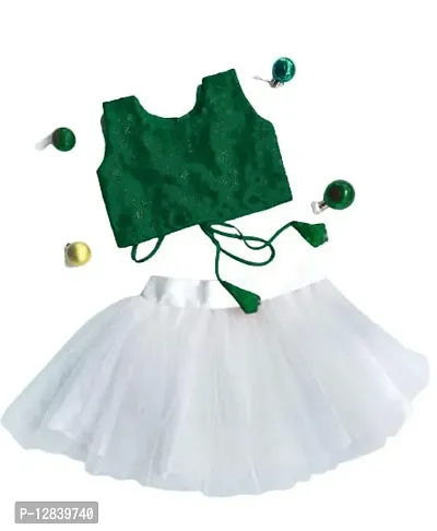 Angel Sales: Cute Fashion Baby Girl's Frock Dress for Kids (2-3 Years, Green)-thumb0