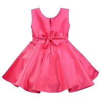 Angel Sales Girl's Satin Western Dress Frock (Pink); Size: 4-5 Years - DIMAND Pink-thumb1