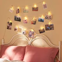 LUMIFAME 10 LED Photo Clips String Light 3 Meter LED Photo Wall Decor Lights with 10 Clips Battery Operated Fairy Lights for Dorn Room Christmas Decoration Party Wedding Valentines Day | Warm White-thumb1
