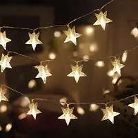 LUMIFAME Mini Star 14 Led 3 Meter Fairy String Lights Plug-In Led Fairy String Lights For Decoration (14 Led Warm White)-thumb1