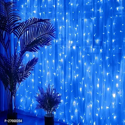 Blue LED Fairy Light for Diwali (12 Mtr, Pack of 1) Serial Lights for Decoration- Electric Corded String Lights for Home Decoration, Diwali Decoration Lights, Balcony Lights-thumb0