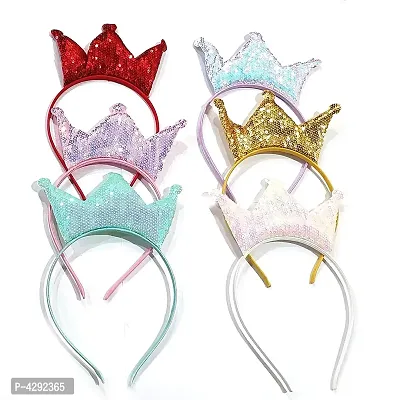 Multi-Coloured Baby Girl Kids Hairband Headbands Elastic Hair Accessory Set 6-thumb0