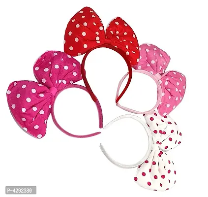 Multi-Coloured Baby Girl Kids Hairband Headbands Elastic Hair Accessory  set of 4-thumb0