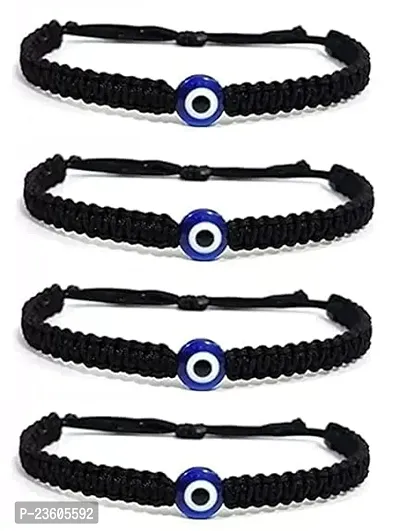 Evil Eye Charms Bracelet Adjustable| Nazar Battu | for Women, Men, Girls  Boys Pack Of -4-thumb0