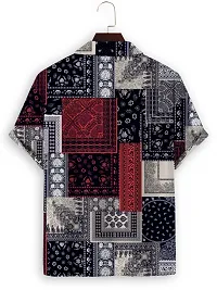 Reliable Multicoloured Rayon Printed Short Sleeves Casual Shirts For Men-thumb1