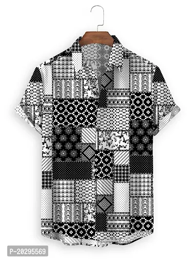 Reliable Multicoloured Rayon Printed Short Sleeves Casual Shirts For Men-thumb0
