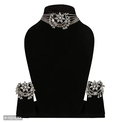 Elegant Metal Jewellery Set for Women-thumb0