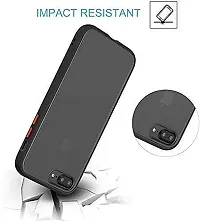 Vesno Smoke Back Cover Protective Silicon Rubberized Shockproof Matte Hard Back Case Cover Lightweight Soft Flexible TPU with Camera Protection for Tecno Spark 6 AIR (SC Black)-thumb3