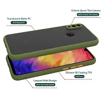 Vesno Smoke Back Cover Protective Silicon Rubberized Shockproof Matte Hard Back Case Cover with Camera Protection for VIVO T1 5G / Y75 5G with 11d Tempered Glass (Green)-thumb4