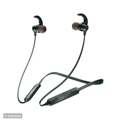 Stylish Black In-ear Bluetooth Wireless Neckband-thumb0