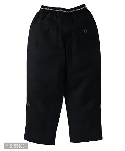 Noir Pants Regular Fit For Boys-thumb2