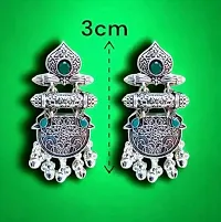 SWASTI MART Present Oxidised Green Colour Earrings for Girls and Women-thumb3