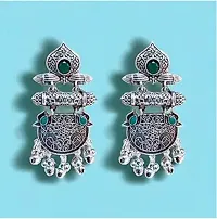 SWASTI MART Present Oxidised Green Colour Earrings for Girls and Women-thumb2