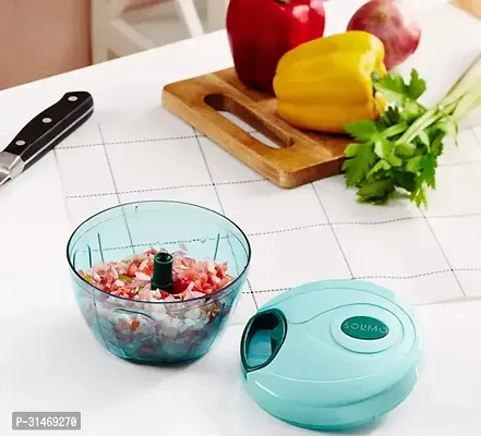 Plastic Compact Chopper with 3 Blades