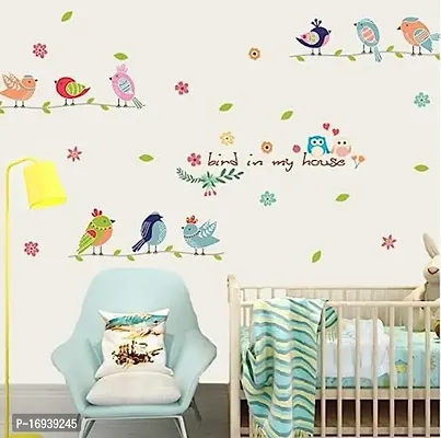 Bird In My House 50X70 Cm Self Adhesive Peel And Stick Vinyl Wall Sticker