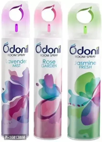 Odonil Lavender, Rose, Jasmine Spray  pack of 3 (220 ml Each)-thumb0