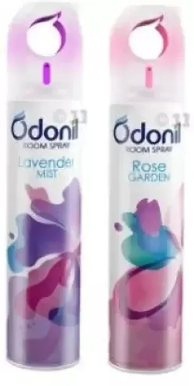 Odonil Lavender Mist, Rose Garden Spray  220 ml Each (Pack of 2)