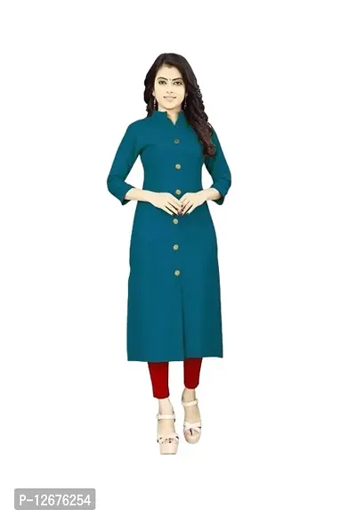 Stylish Fancy Rayon Straight Kurta For Women-thumb0