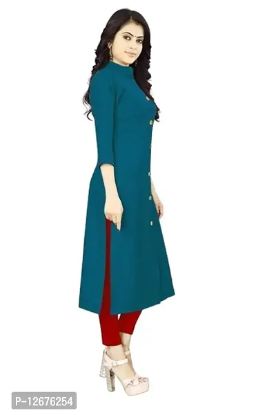 Stylish Fancy Rayon Straight Kurta For Women-thumb3